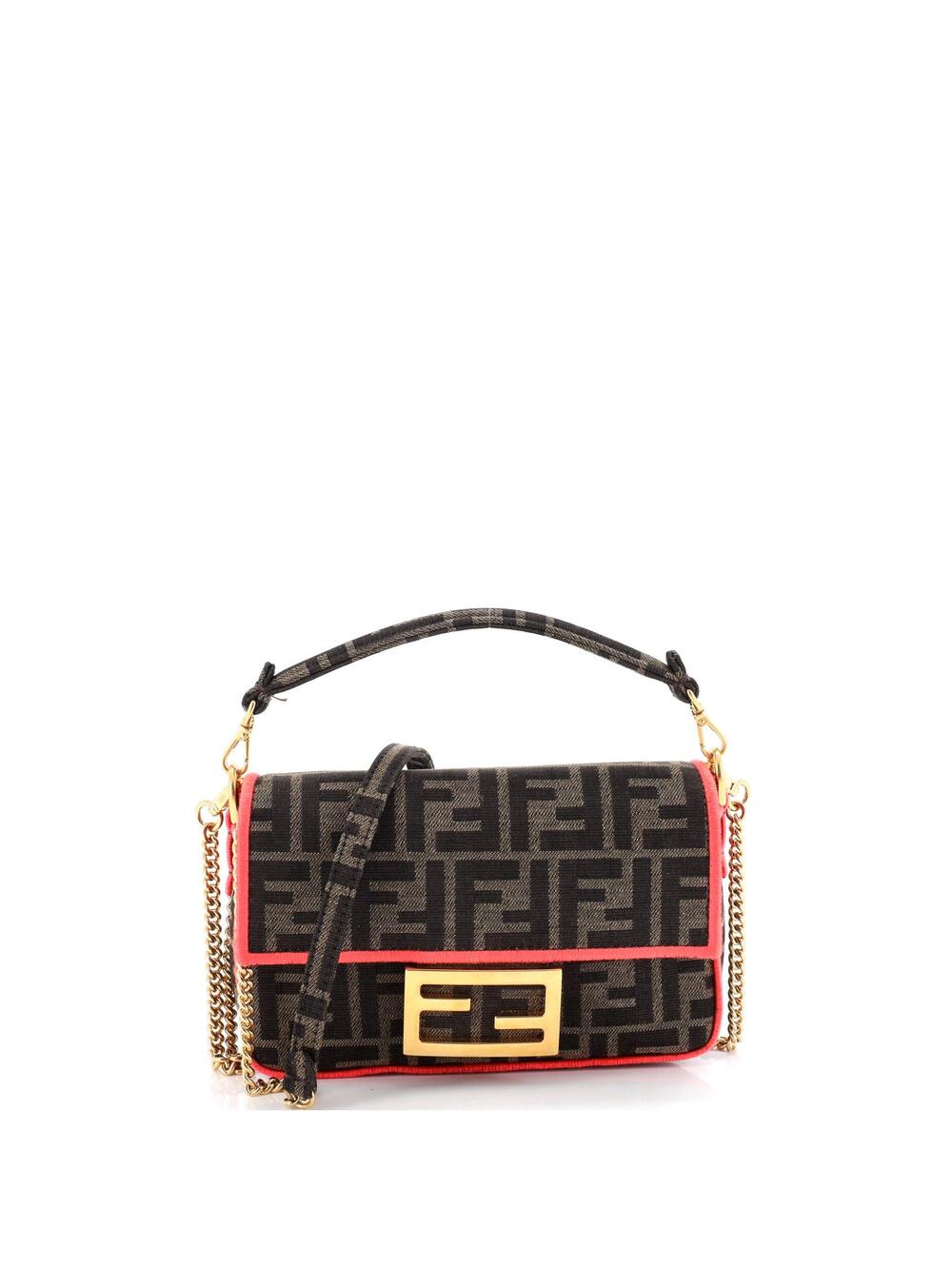 Fendi Baguette Nm Bag Zucca Canvas Mini #236881F21B